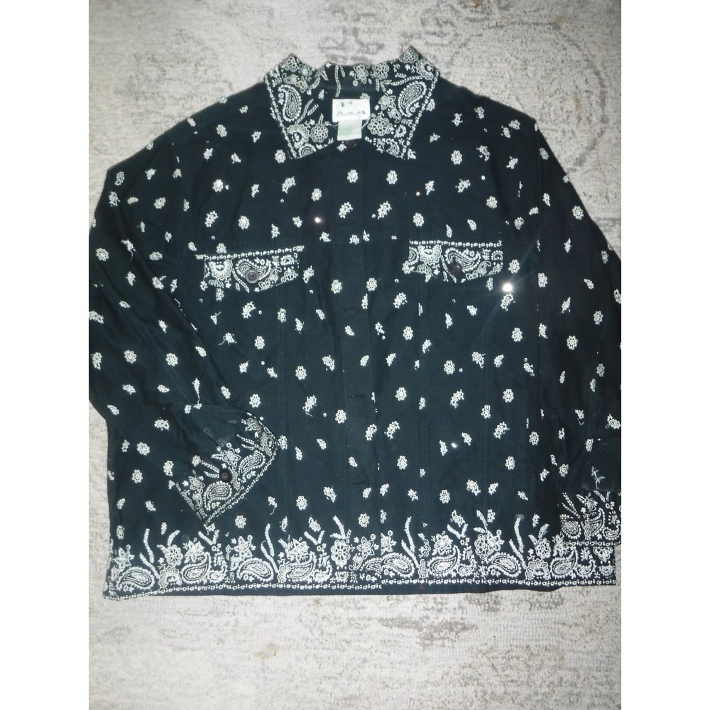 Quacker Factory Size 2X Embellished Jacket NWOT Beautiful!